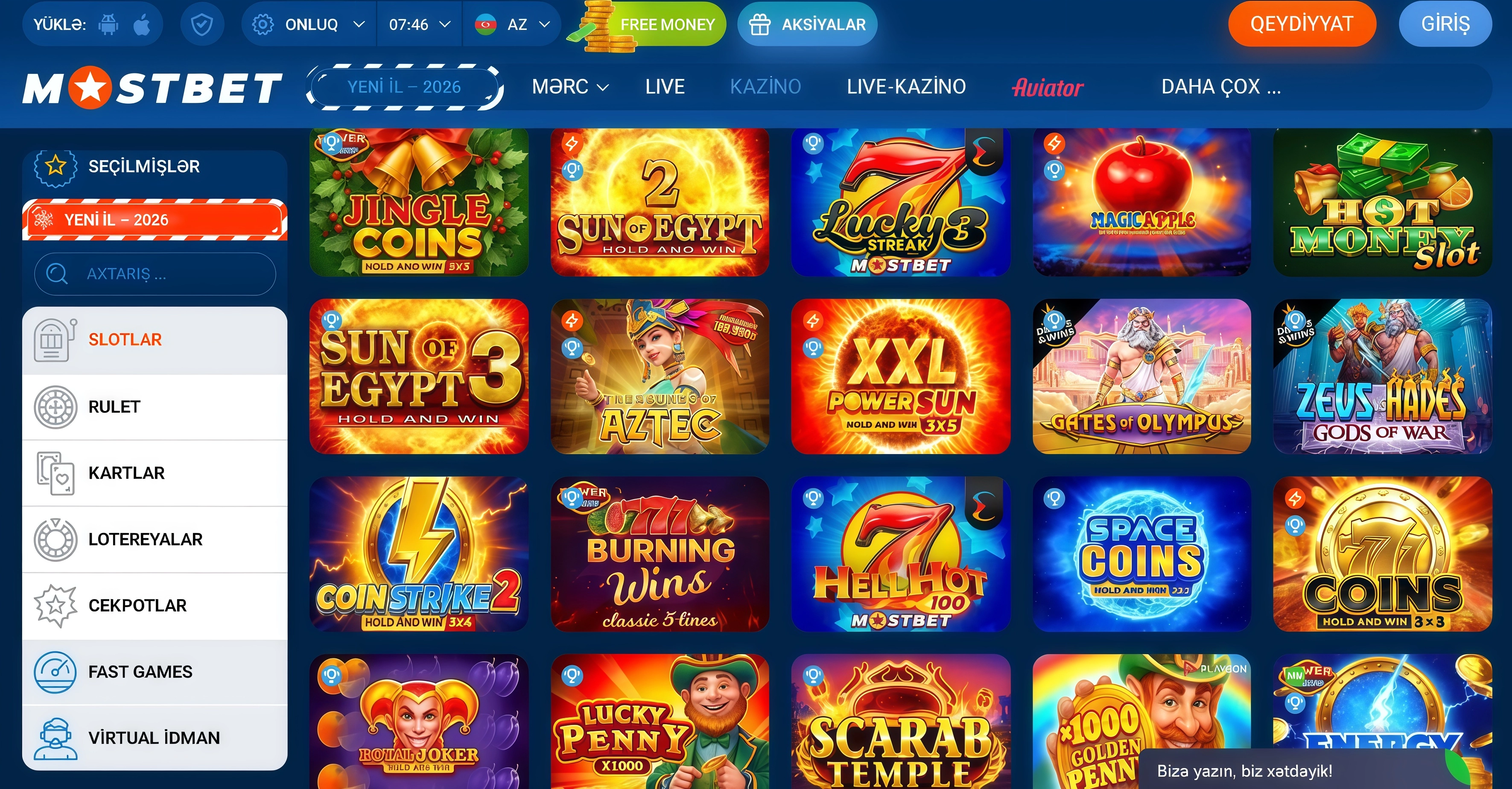 Azərbaycanda etibarlı və təhlükəsiz slot casino saytlari – TOP 5 seçim